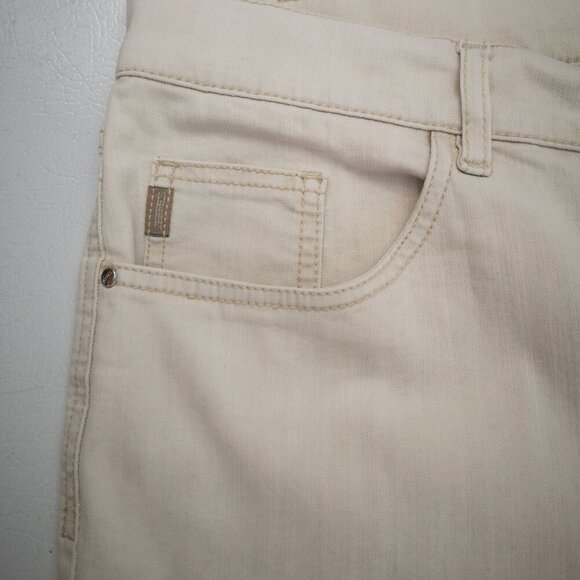Zerres Comfort - S Ladies Size 48 Euro (Approx. 15 US) Cream Casual Pants - Picture 7 of 13